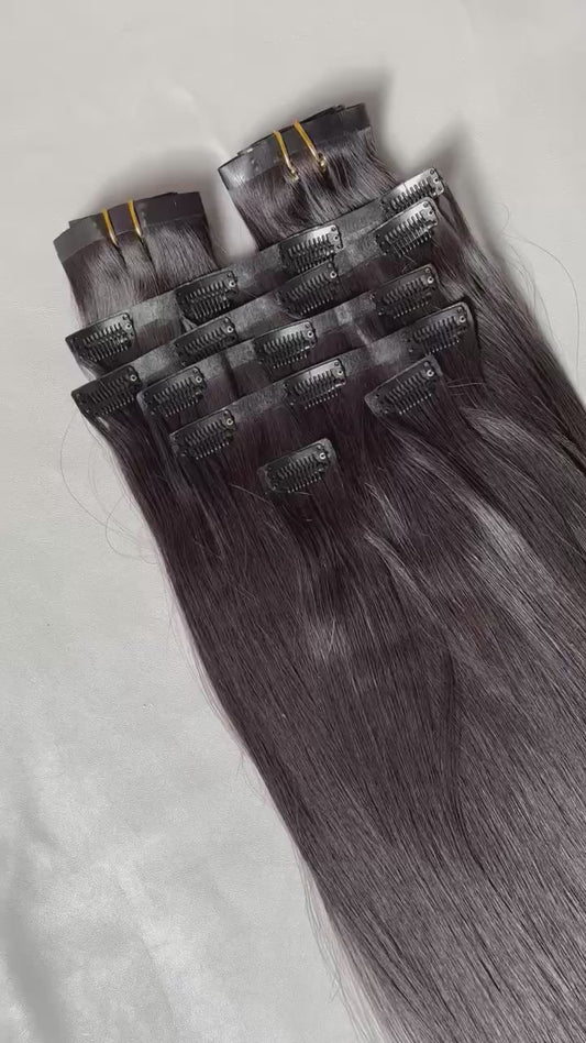 Top Virgin Double Drawn Clip Ins